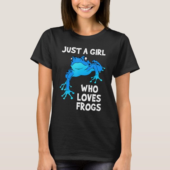 Love Women's Blue Frog T-Shirt (Vorderseite)