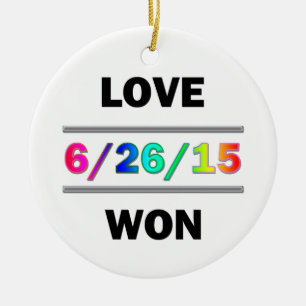 Love Won Keramikornament