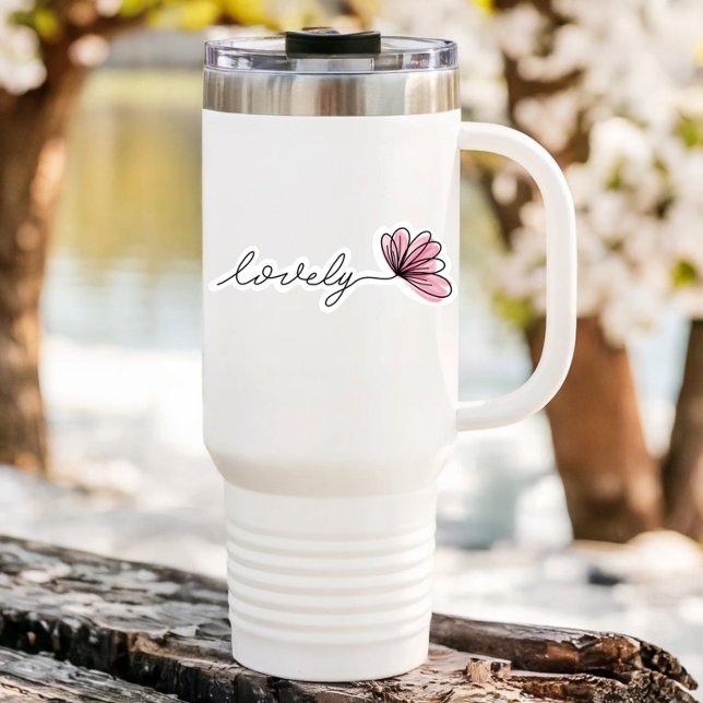 Love Word Blume Notebook | Die Aufkleber (Lovely Affirmation Vinyl Sticker)