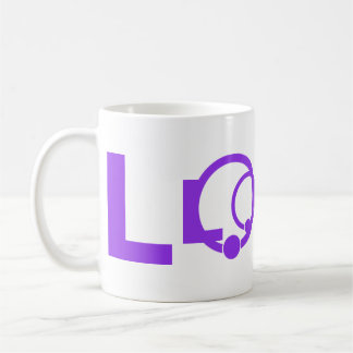LOVE-Wortmug Purpur Kaffeetasse