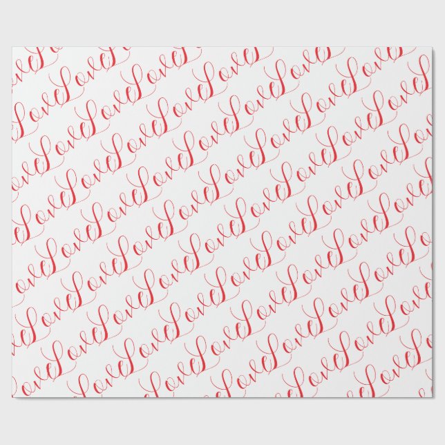 Love Wrapping Paper Geschenkpapier (Flach)
