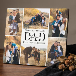 Love You Always Dad Simple Photo Collage Keepsake Fotoplatte