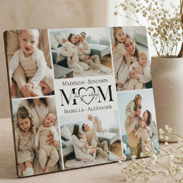 Love You Always Mom Simple Photo Collage Keepsake Fotoplatte