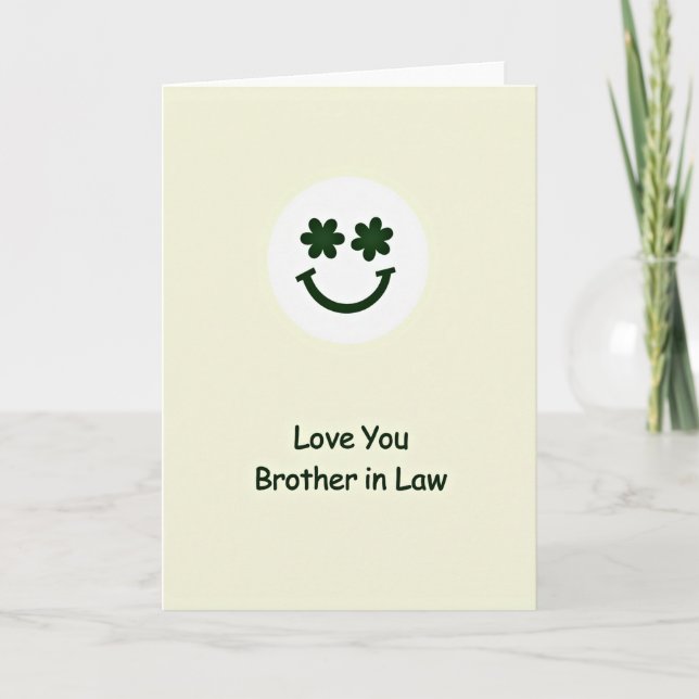 Love You Brother In Law Card Karte (Vorderseite)