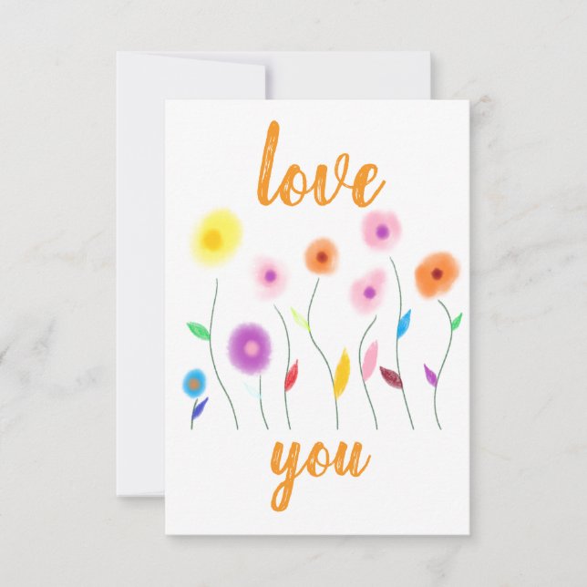 love you Einladung (Vorderseite)