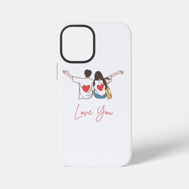 ❤️ Love You Forever - Elegant Custom iPhone Case | Hülle (Rückseite)