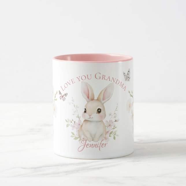 Love You Grandma and Grandpa Birthday Mugs Tasse (Zentrum)