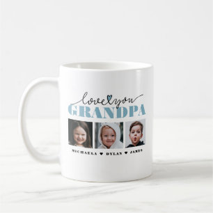 Love You Grandpa/Grampa/Other 3-Photo Kaffeetasse