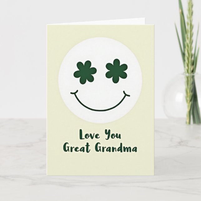 Love You Great Grandma Card Karte (Vorderseite)