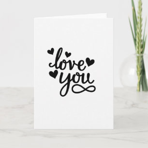 Love You Hearts Infinity Karte