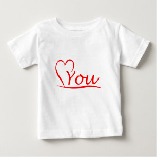 Love You, Mein Herz ist immer offen für dich Baby T-shirt