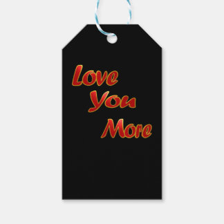 Love You More Balanced Visual Design  Geschenkanhänger