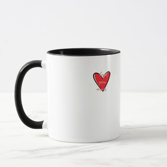 Love You More Creative Minimal Style  Tasse (Links)
