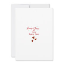 Love You More Every Day Greeting Card