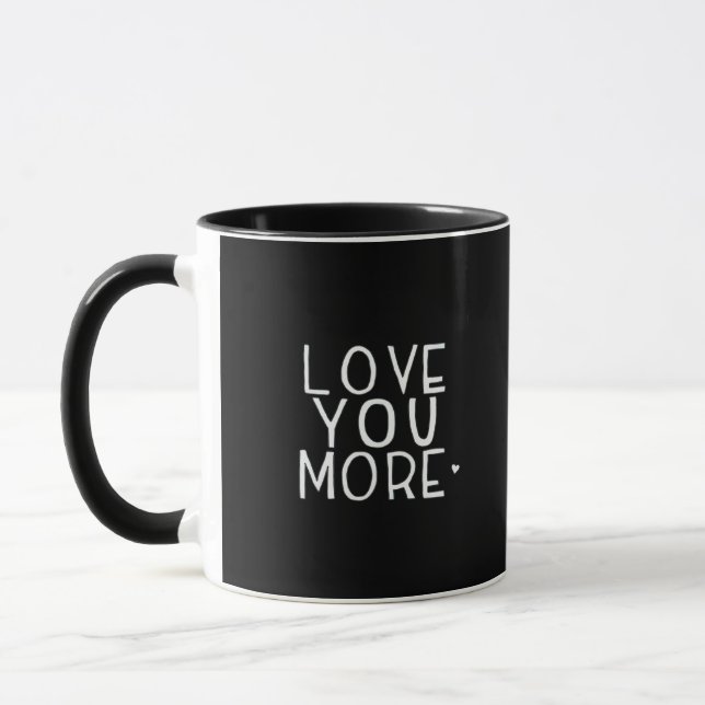 Love You More Galaxy Kosmische Ästhetik  Tasse (Links)