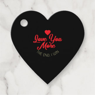 Love You More I Win Funny Valentines Style Geschenkanhänger