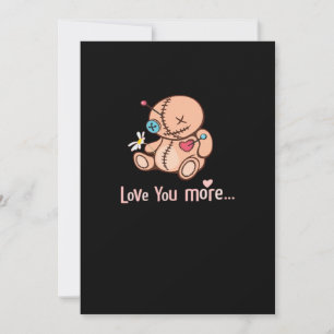 Love You More Minimal Design  Feiertagskarte