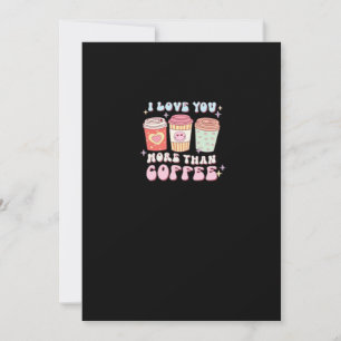 Love You More Minimal Design  Feiertagskarte