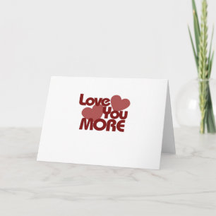 Love You More Minimal Design  Karte