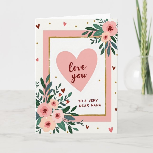 Love You Mothers Day Frame Card Karte (Vorderseite)