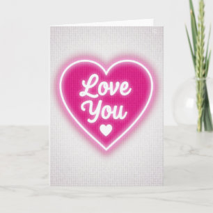 Love You Neon Karte