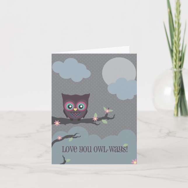 Love You Owl-ways! Karte (Vorderseite)