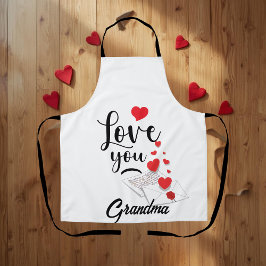 Love You Personalized Apron Schürze