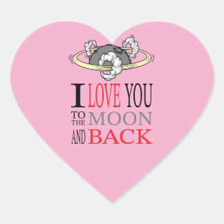 Love you to the..... Aufkleber
