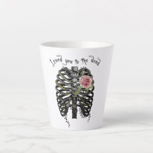 Love you to the Dead - Gothic Rib Cage Milchtasse