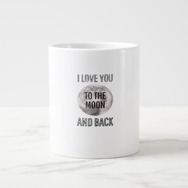 Love You To The Moon And Back Desert Moon Artistic Jumbo-Tasse (Vorderseite)