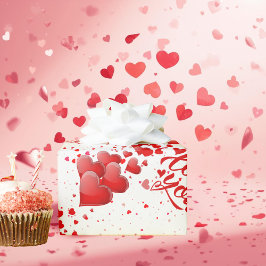 Love You Wrapping Paper Geschenkpapier