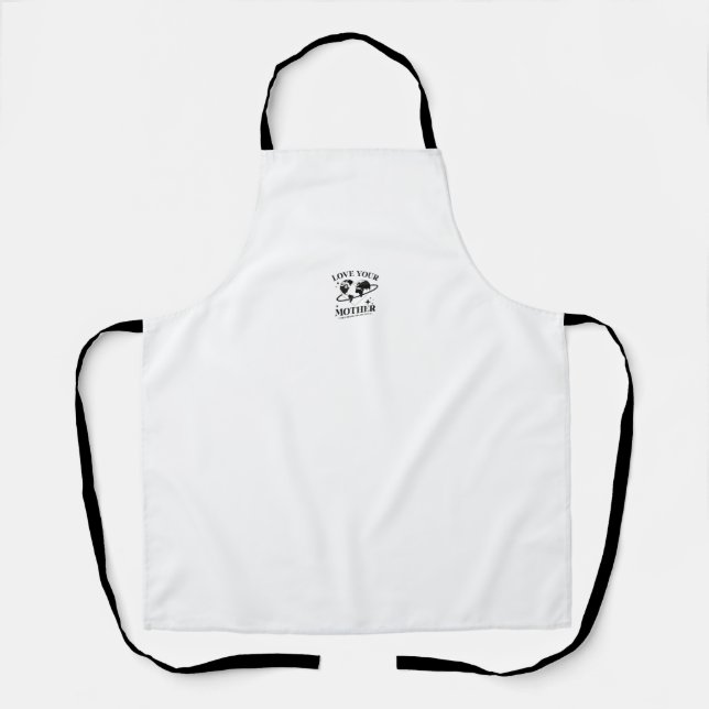 🌍💚 Love Your Mother 🌿 Schürze (Vorderseite)