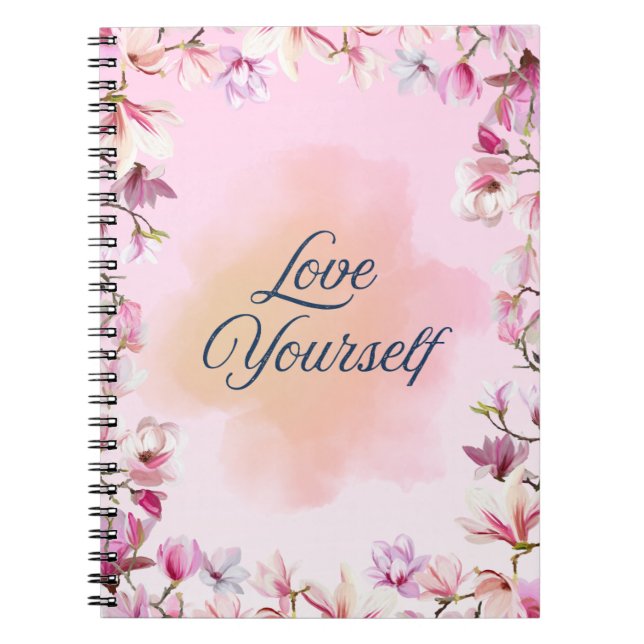 Love Yourself Elegant Notebook Notizblock (Vorderseite)