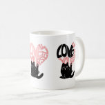 Love Yourself Funny Cat Kaffeetasse<br><div class="desc">Chic, modern, and full of charm! This mug features a sleek black cat alongside a bold red heart, with the uplifting message “Love Yourself.” The simple black, white, and red palette gives it a clean, playful look that stands out on any desk or kitchen. Treat yourself or surprise a friend...</div>