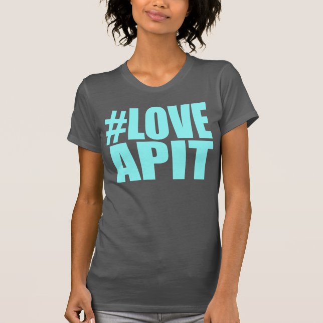 #LOVEAPIT Frauen-Gelb-Rennläufer - ANDERER T-Shirt (Vorderseite)