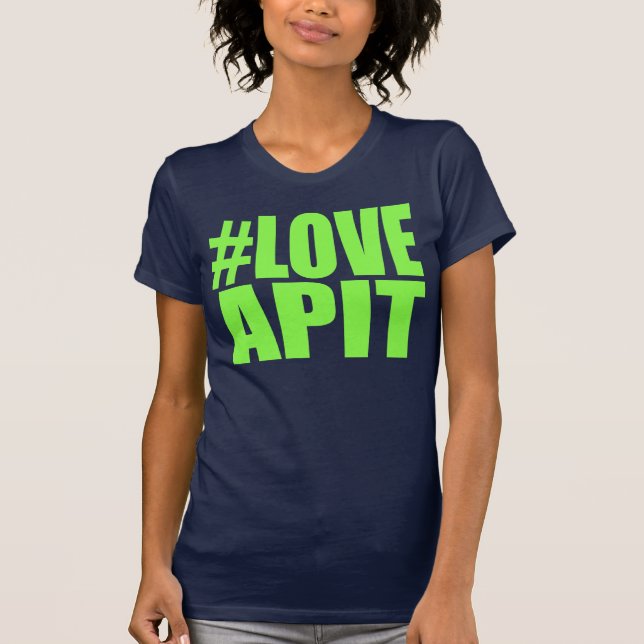 #LOVEAPIT Frauen-Grün-Rennläufer - ANDERER T-Shirt (Vorderseite)