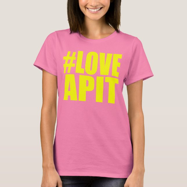 #LOVEAPIT Woman Yellow OM T - ANDERE FARBEN VERFÜG T-Shirt (Vorderseite)