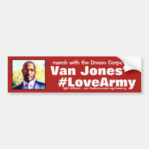#LoveArmy Dank der Traumkorps und Vans Jones Autoaufkleber