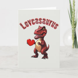 Loveasaurus Valentine-Tageskarte Dankeskarte