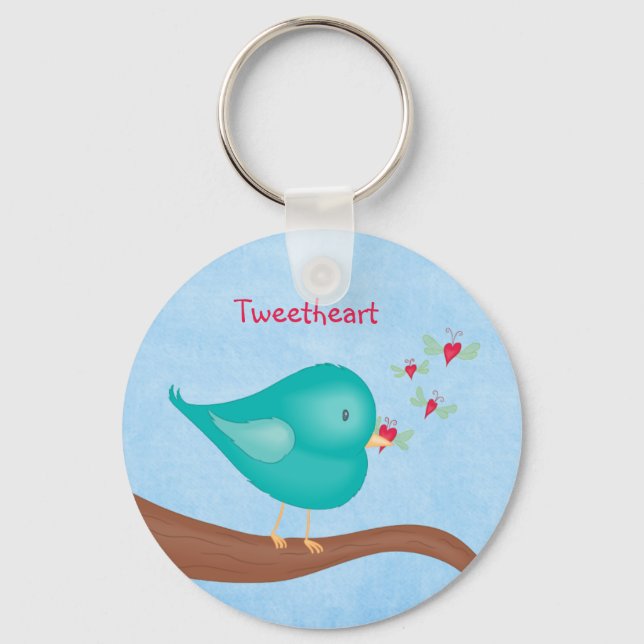 Lovebird beim Lovebug Schlüsselanhänger (Vorderseite)