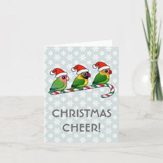 Lovebird Candy Cane Feiertagskarte