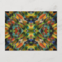 Lovebird feather kaleidoscope