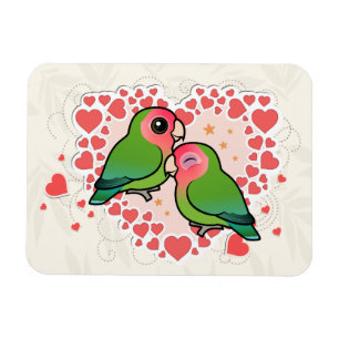 Lovebird Liebe Herz Magnet