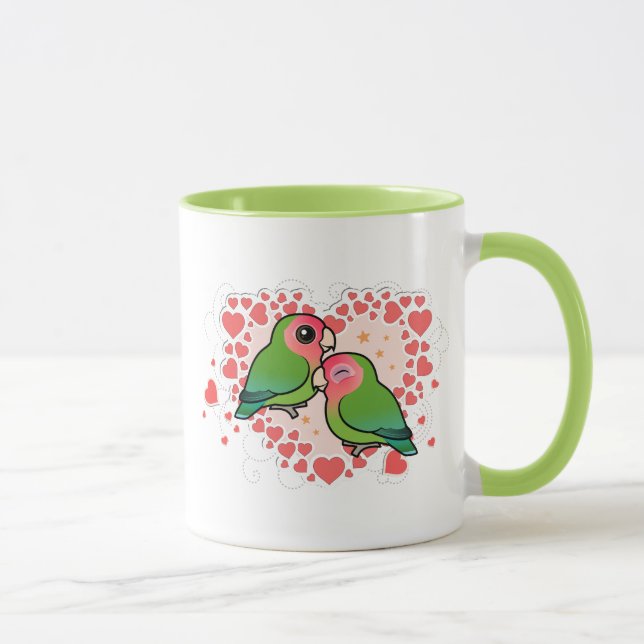 Lovebird-Liebe-Herz Tasse (Rechts)
