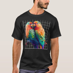 Lovebird Parrots Love Bird Parrot exotische Vögel T-Shirt