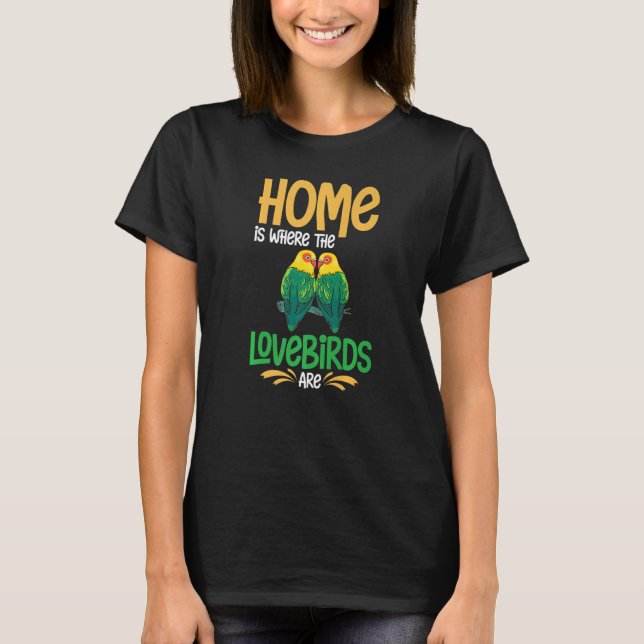 Lovebird Peach Faced Parrot Pet African Fischer Bi T-Shirt (Vorderseite)
