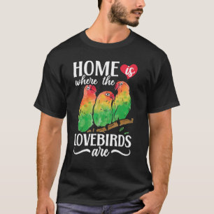 Lovebird Peach gegenüber Parrot Pet African Fische T-Shirt