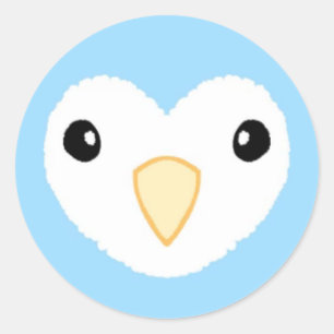 Lovebird-Sticker Runder Aufkleber