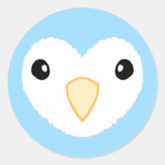 Lovebird-Sticker Runder Aufkleber