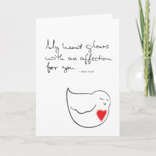 Lovebird Valentine Feiertagskarte